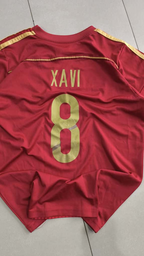 T-Shirt Spain Adidas "Xavi 8" Football Vintage Y2K 90s 2000s American Style (S)