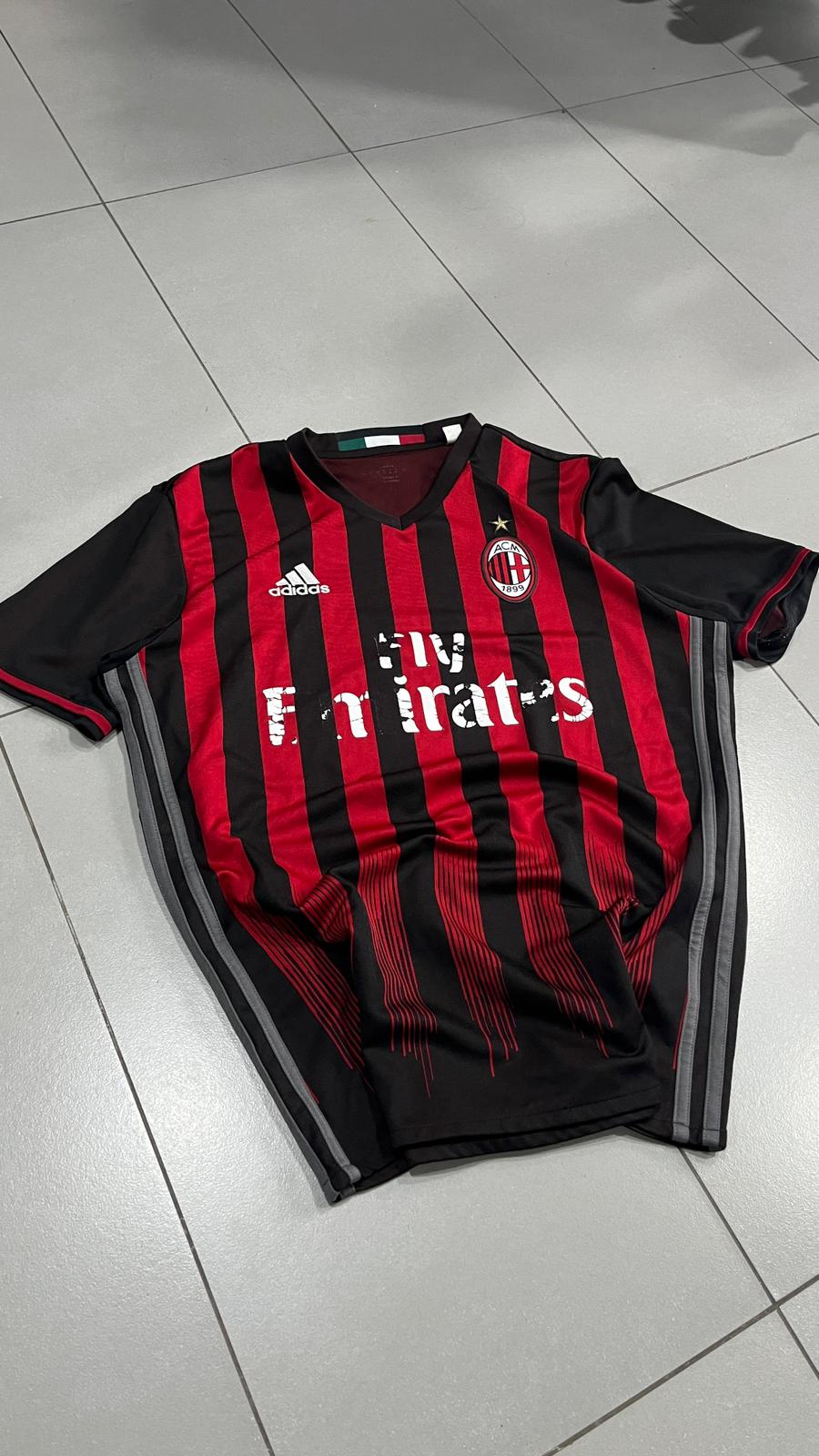 T-Shirt Adidas x Milan Football Vintage Y2K 90s 2000s American Style (M)