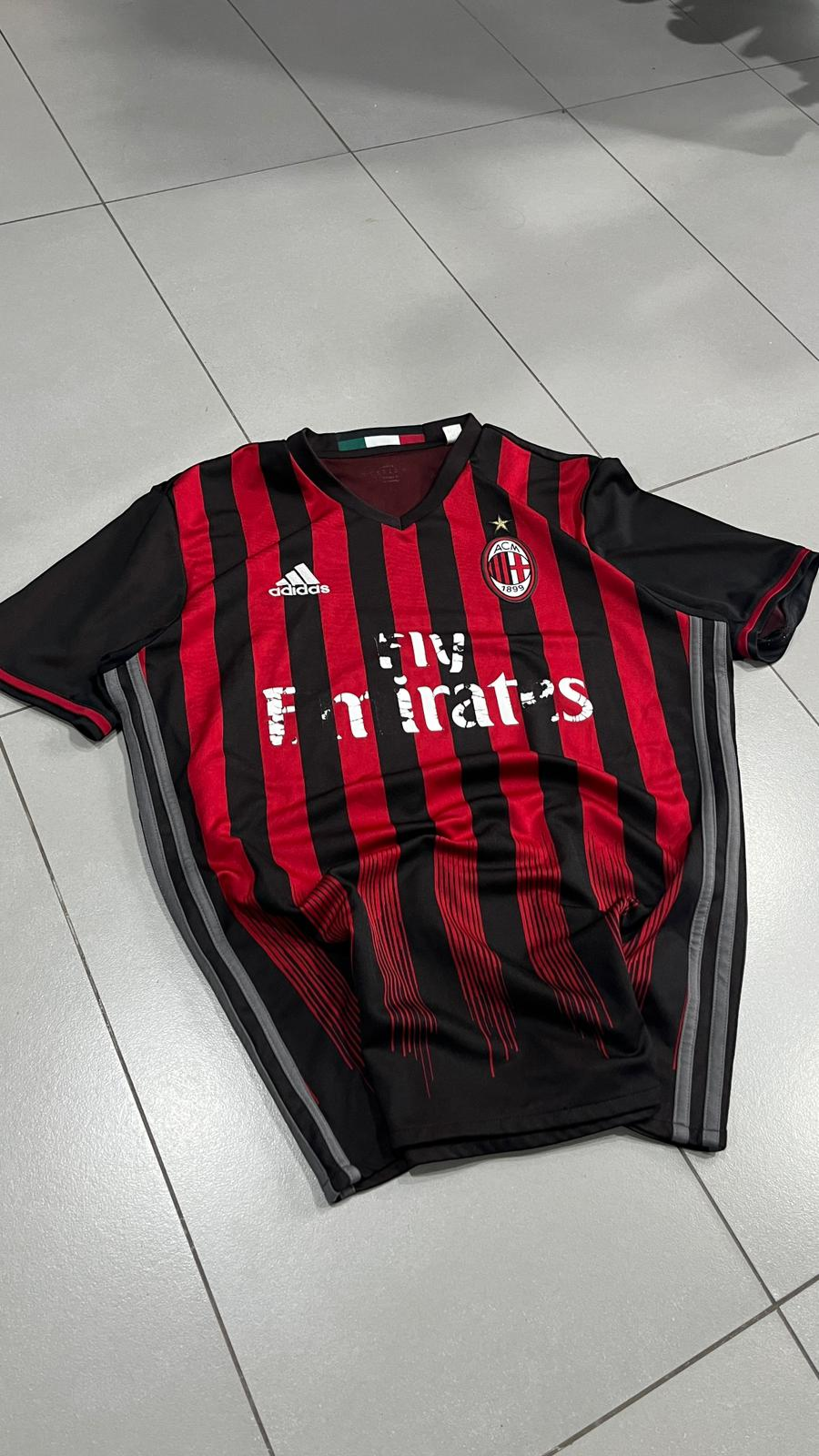 T-Shirt Adidas x Milan Football Vintage Y2K 90s 2000s American Style (M)