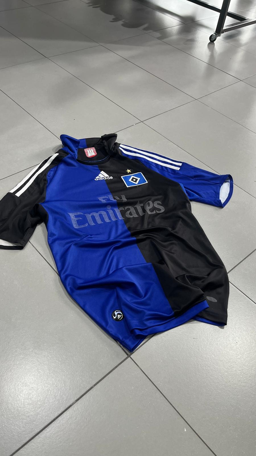 T-Shirt Adidas Hamburger SV (HSV) 2008/2009 Football Vintage Y2K American Style (S)