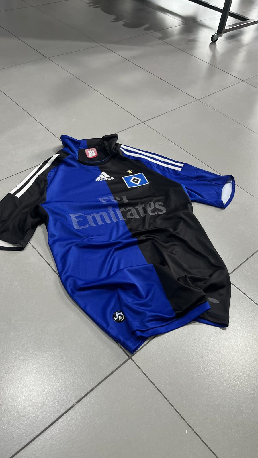 T-Shirt Adidas Hamburger SV (HSV) 2008/2009 Football Vintage Y2K American Style (S)