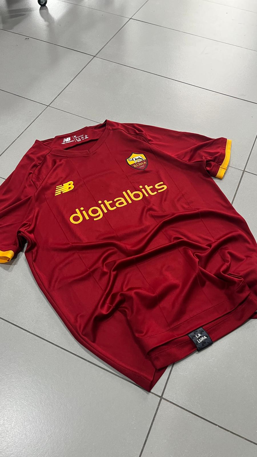 T-Shirt New Balance x AS Roma "Mourinho 1" Football Vintage Y2K 90s 2000s American Style (M)