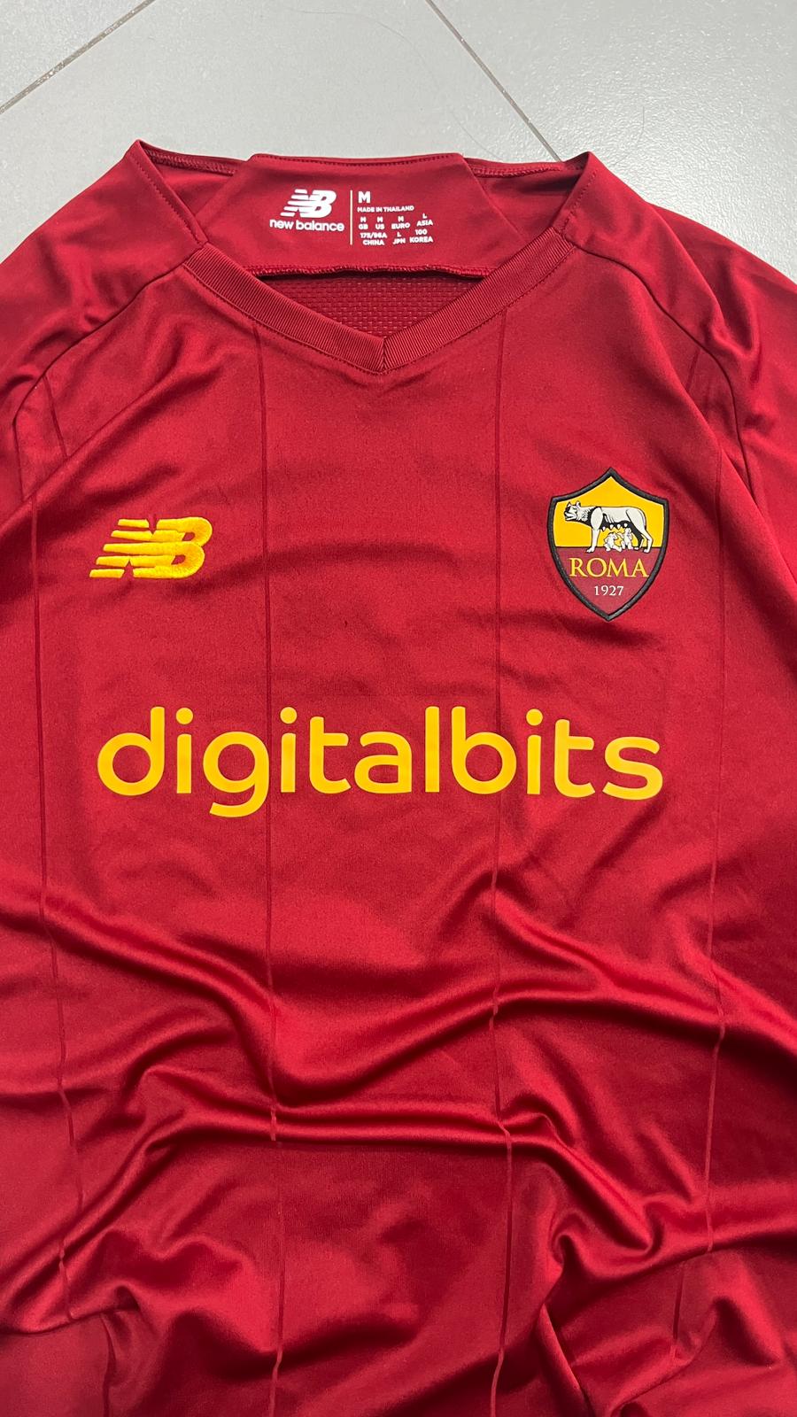 T-Shirt New Balance x AS Roma "Mourinho 1" Football Vintage Y2K 90s 2000s American Style (M)
