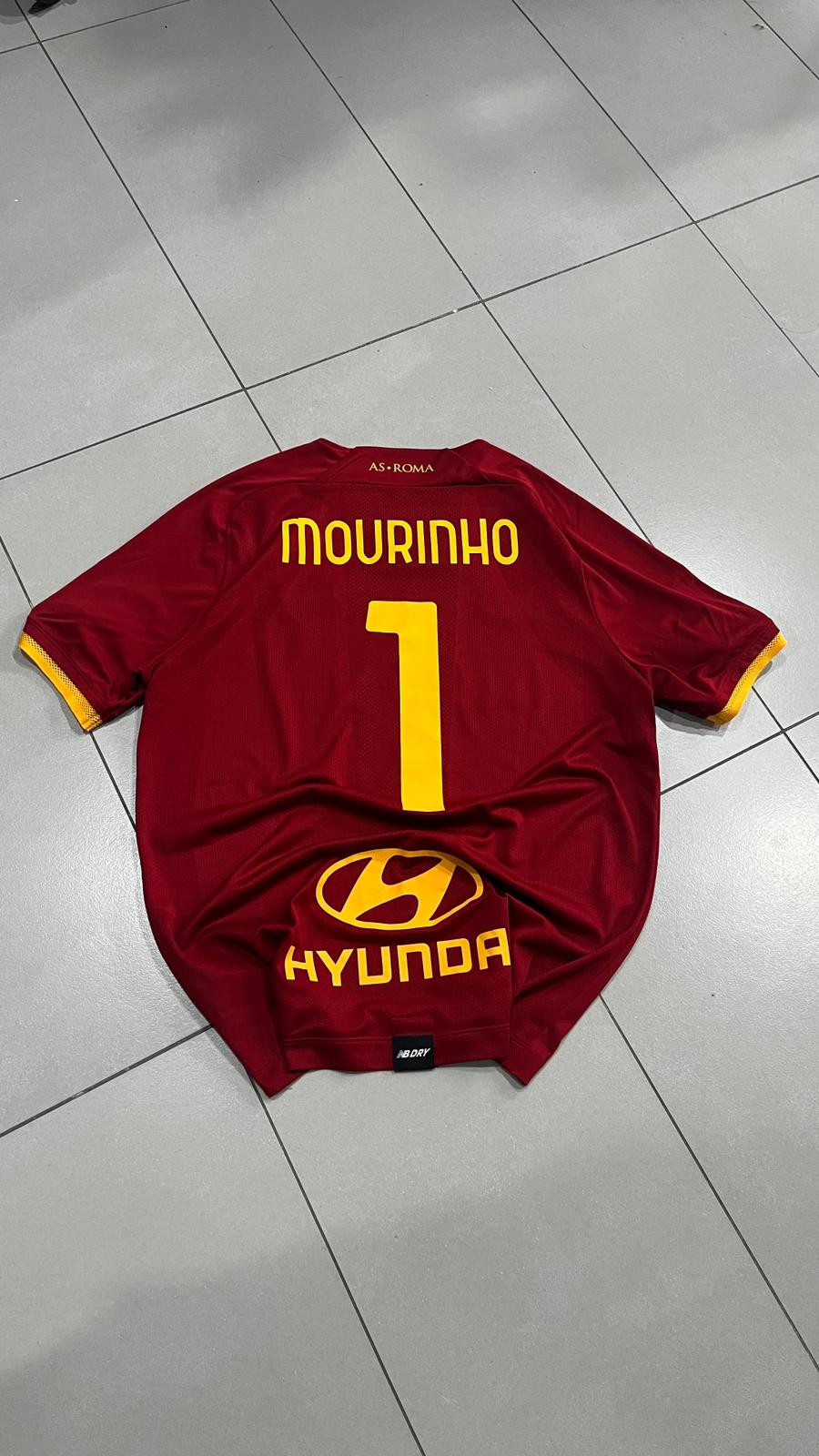 T-Shirt New Balance x AS Roma "Mourinho 1" Football Vintage Y2K 90s 2000s American Style (M)