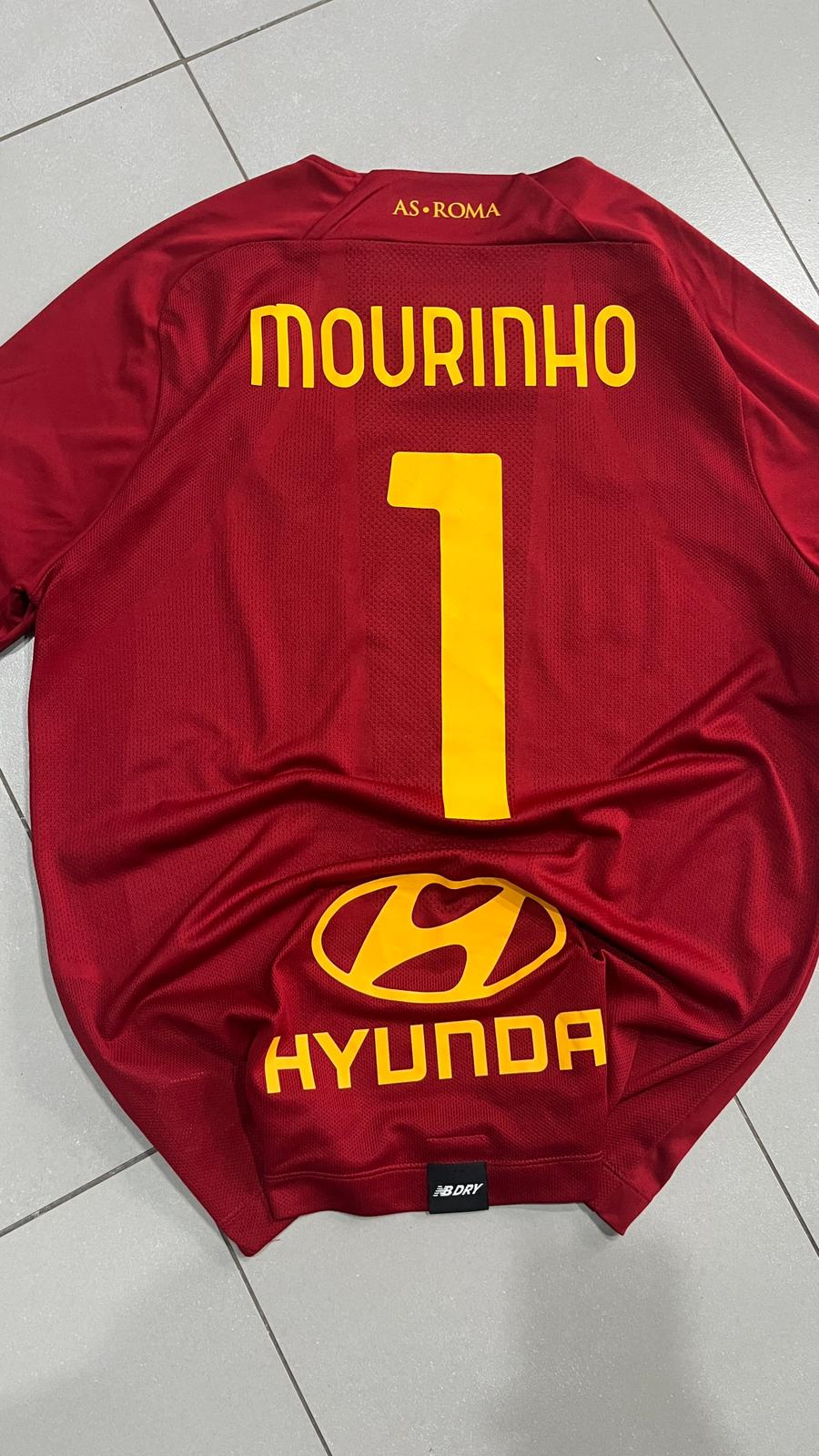 T-Shirt New Balance x AS Roma "Mourinho 1" Football Vintage Y2K 90s 2000s American Style (M)