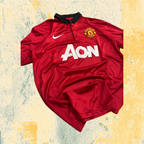 Polo Nike x Man UTD Embroidered Football Vintage Y2K 90s 2000s American Style (L)