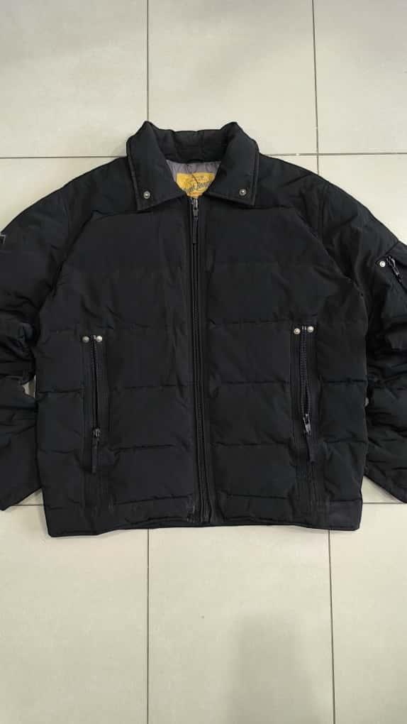 Bomber Giubbotto Nero Bomb Boogie Vintage Y2K 90s 2000s American Style Hip Hop Rave (M)