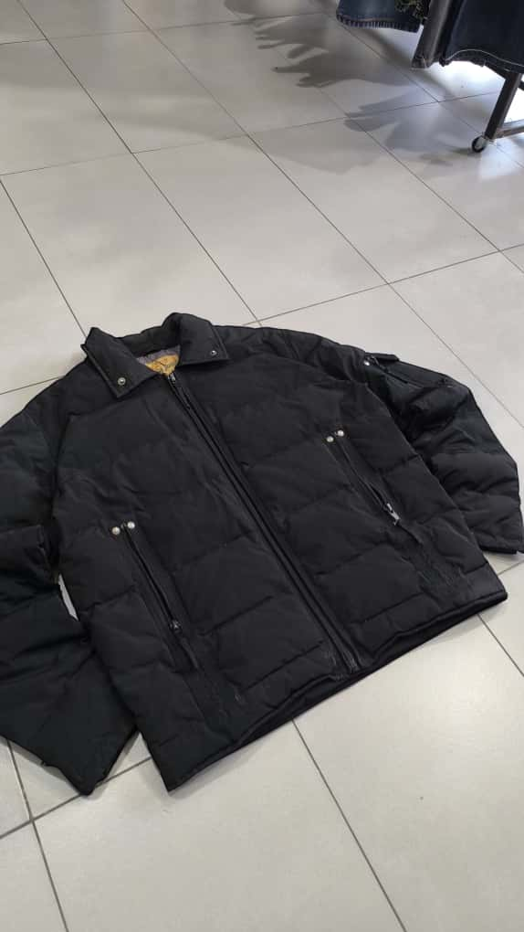Bomber Giubbotto Nero Bomb Boogie Vintage Y2K 90s 2000s American Style Hip Hop Rave (M)