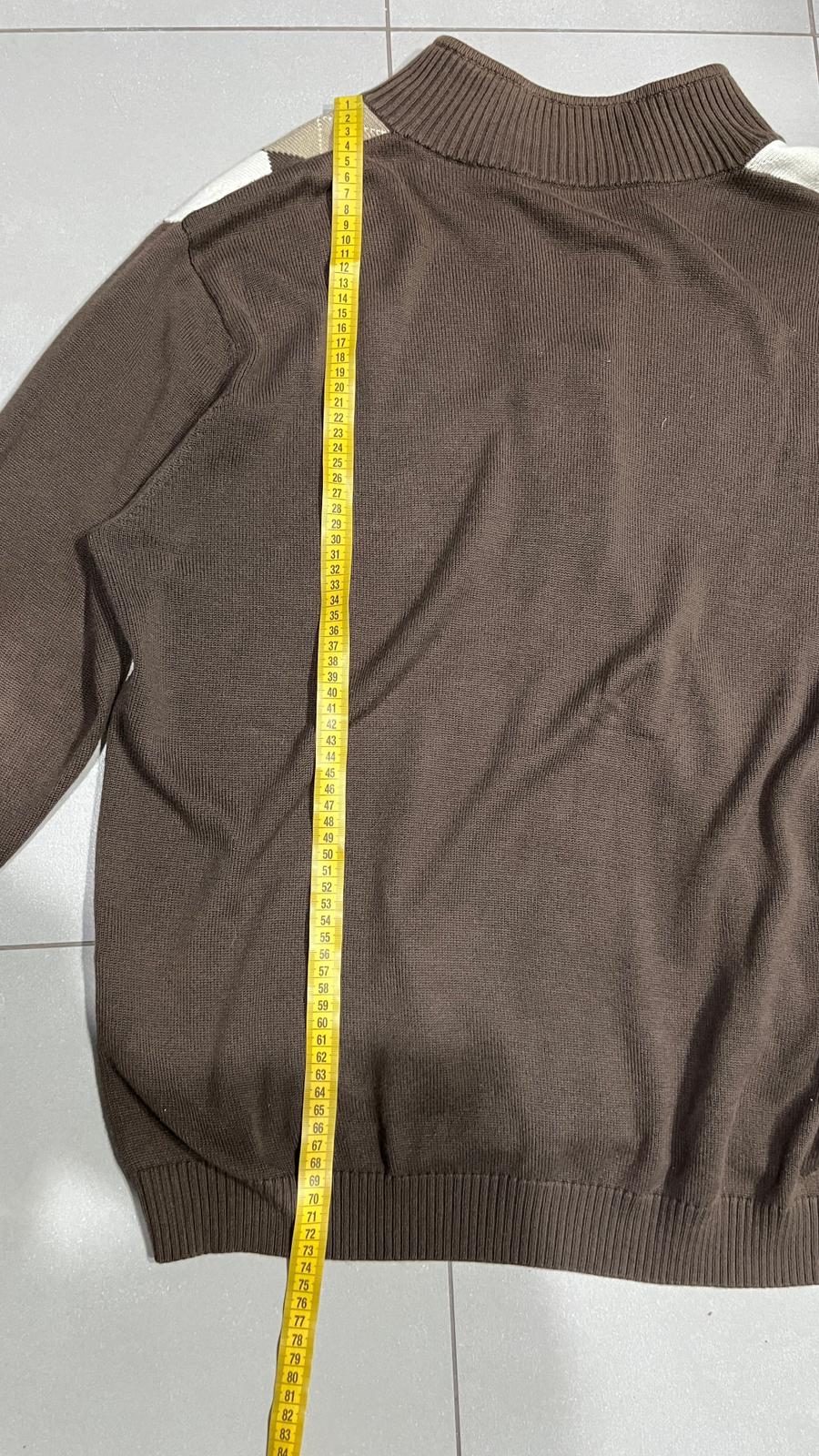 Maglioncino Zip Lacoste a Scacchi  (XXL)