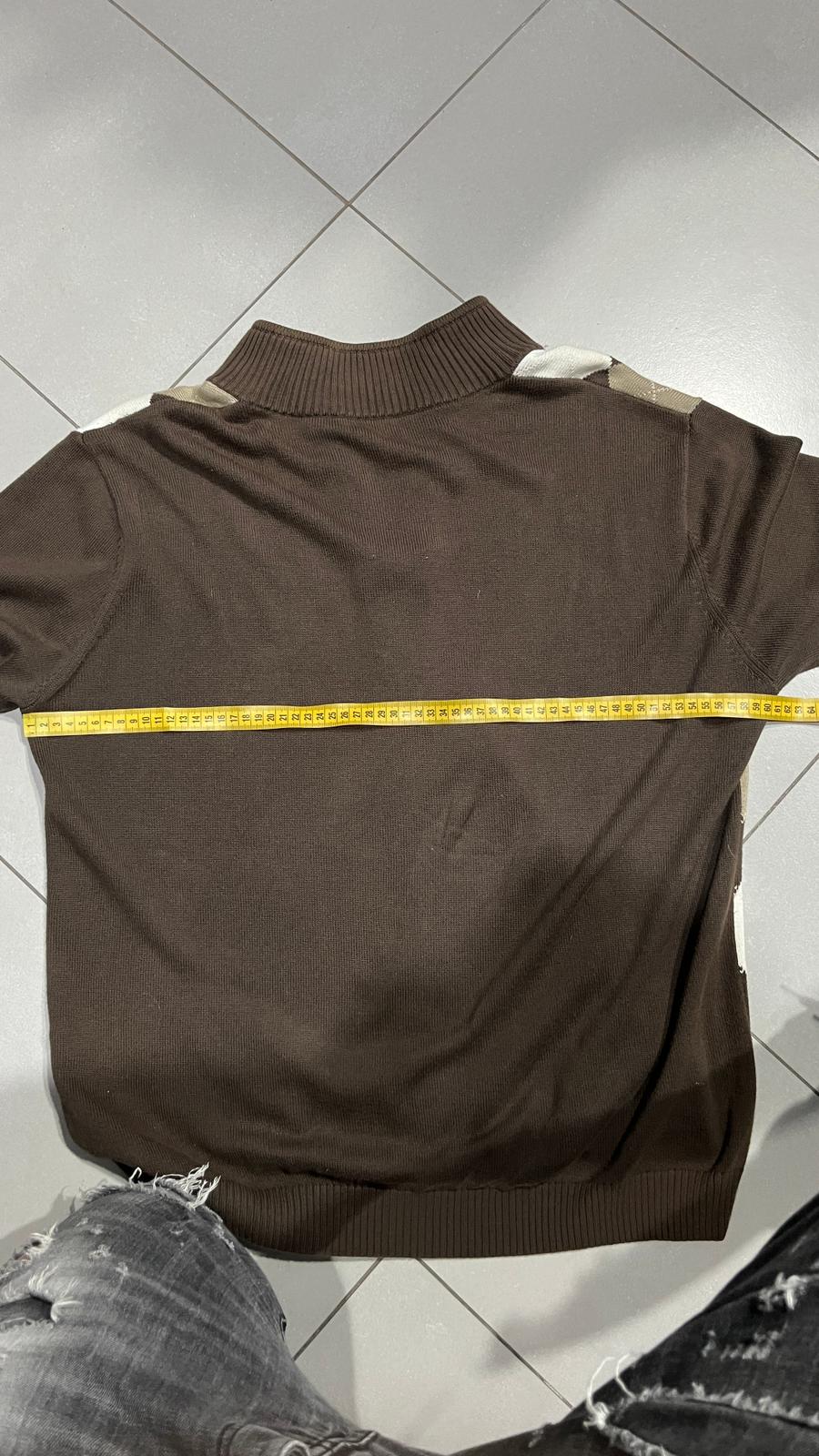 Maglioncino Zip Lacoste a Scacchi  (XXL)