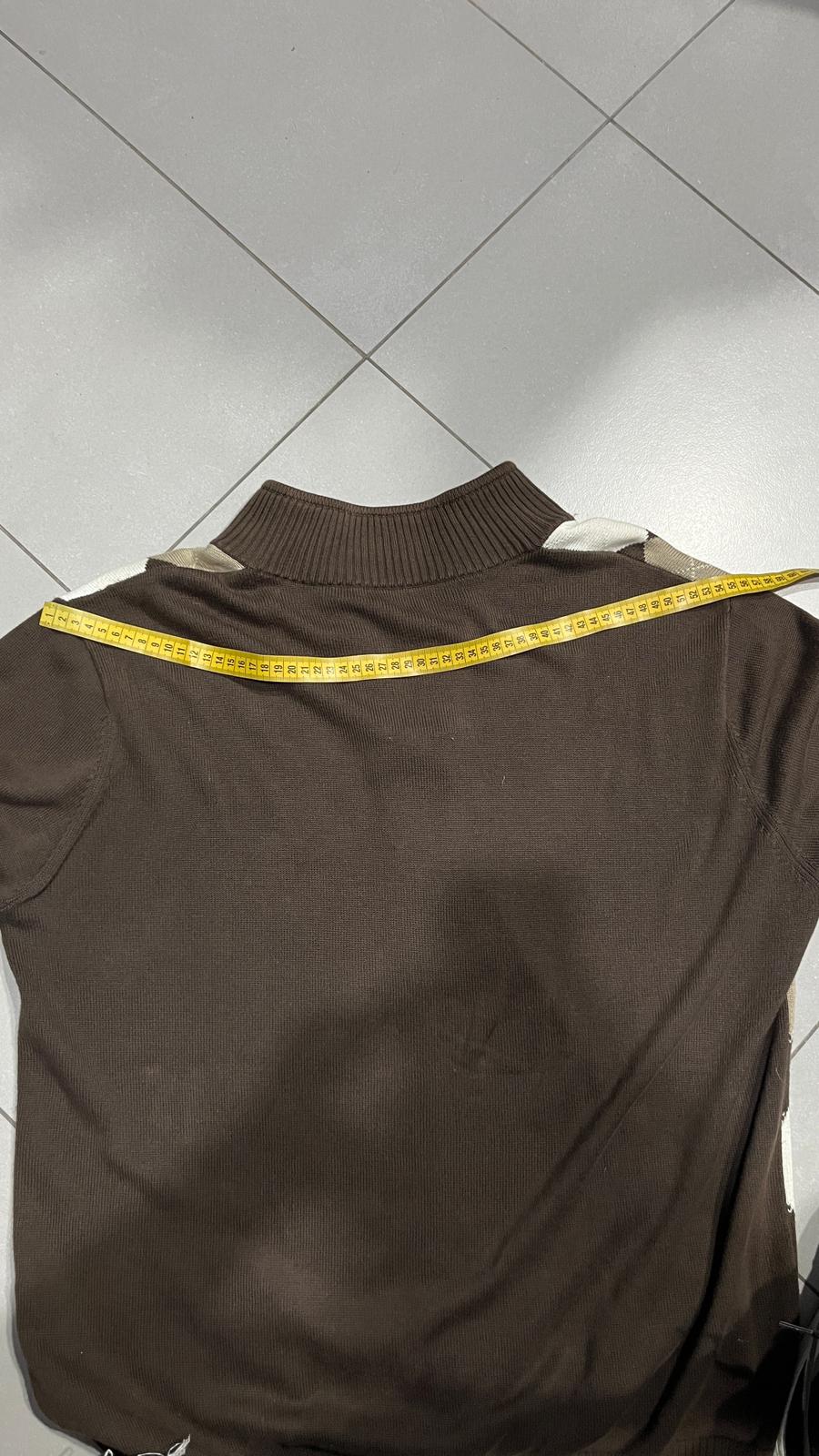 Maglioncino Zip Lacoste a Scacchi  (XXL)