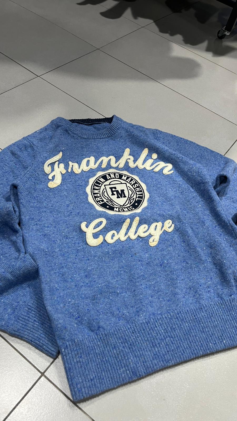 Sweater Maglioncino Franklin College Embroidered  (S)