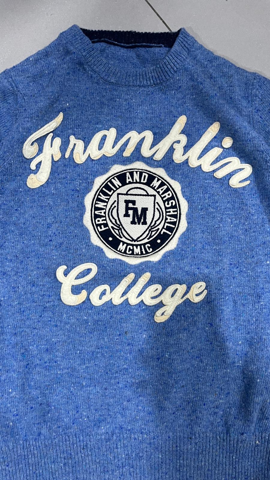 Sweater Maglioncino Franklin College Embroidered  (S)