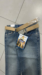 Denim Jeans Washed Embroidered BootCut Fit  (XXS)