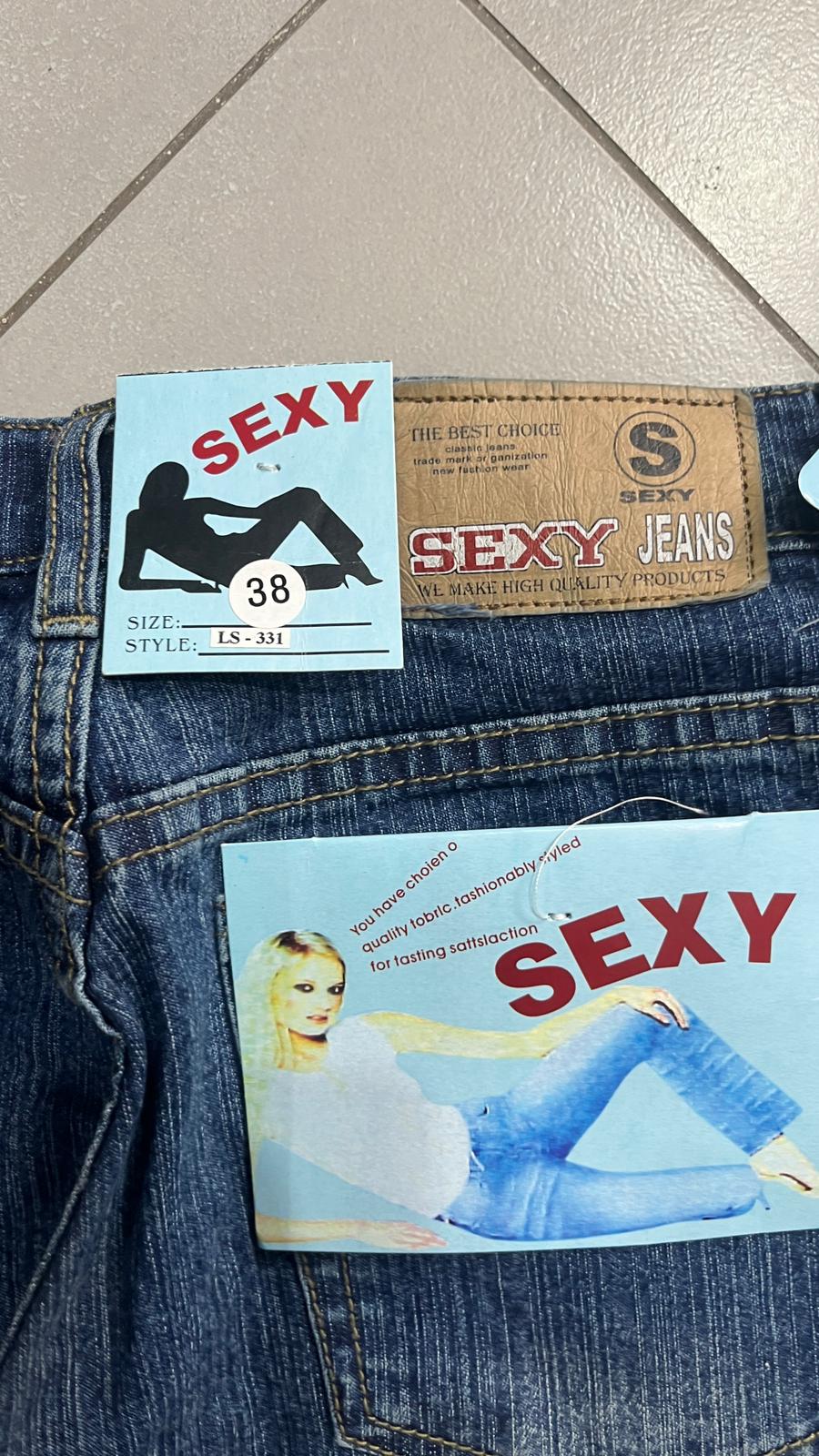 Denim Jeans Washed Baggy Fit  (S)