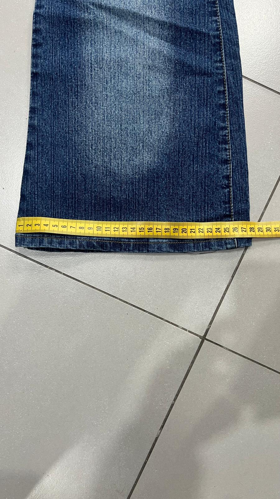 Denim Jeans Washed Baggy Fit  (S)