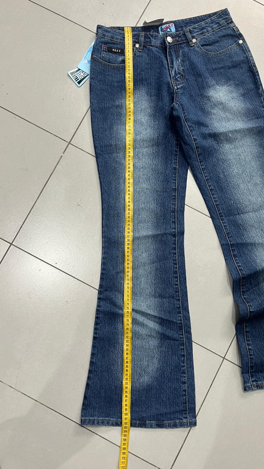 Denim Jeans Washed Baggy Fit  (S)