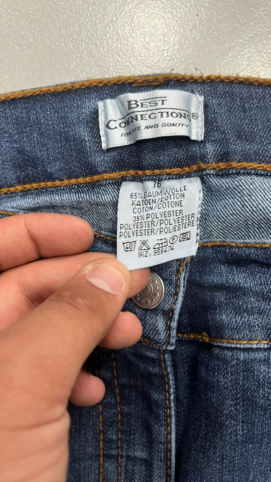 Denim Jeans Bootcut Washed Baggy Fit  (S)