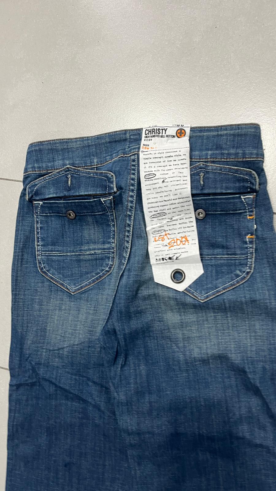 Denim Jeans Baggy Fit Washed  (XS)