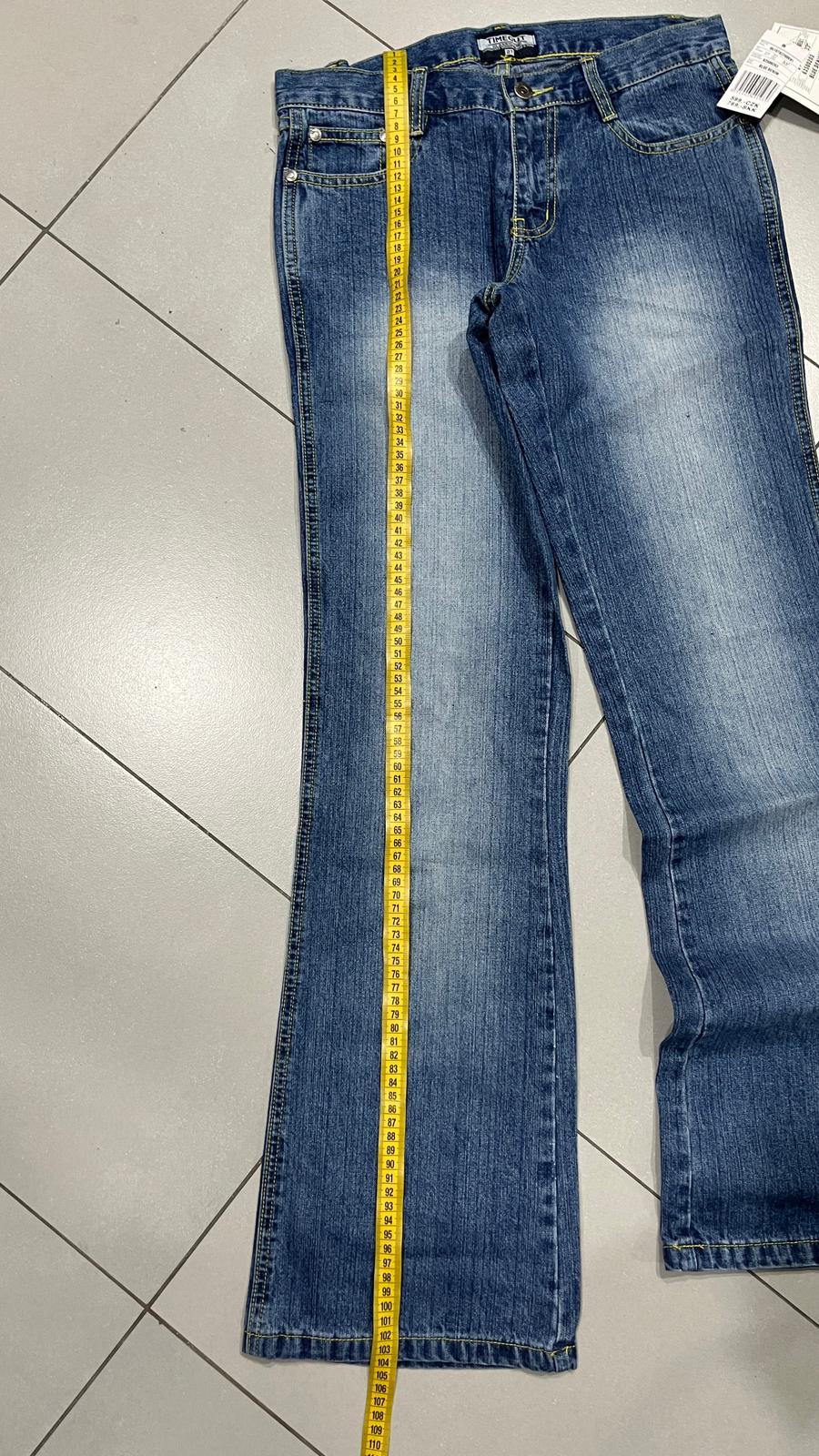 Denim Baggy Fit Washed Jeans  (S)