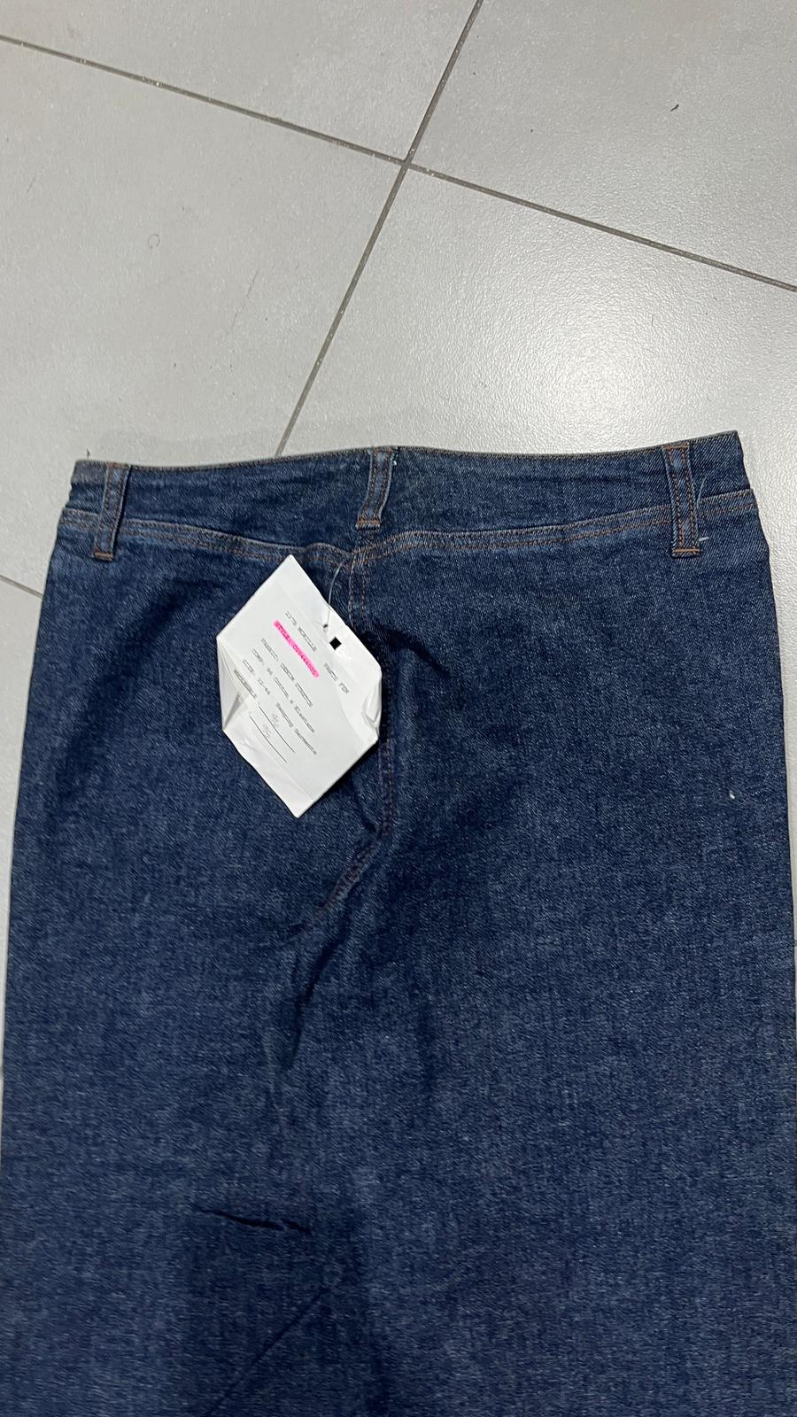 Denim Jeans Raw Baggy Fit  (S)