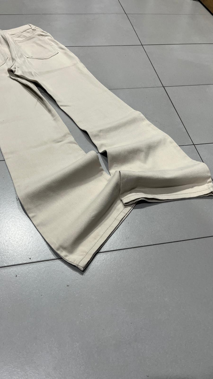 Denim Jeans Beige BootCut  (XXS)