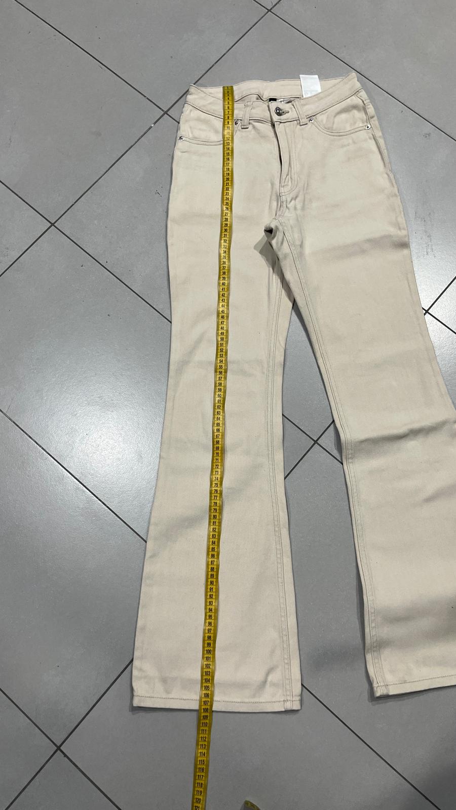 Denim Jeans Beige BootCut  (XXS)