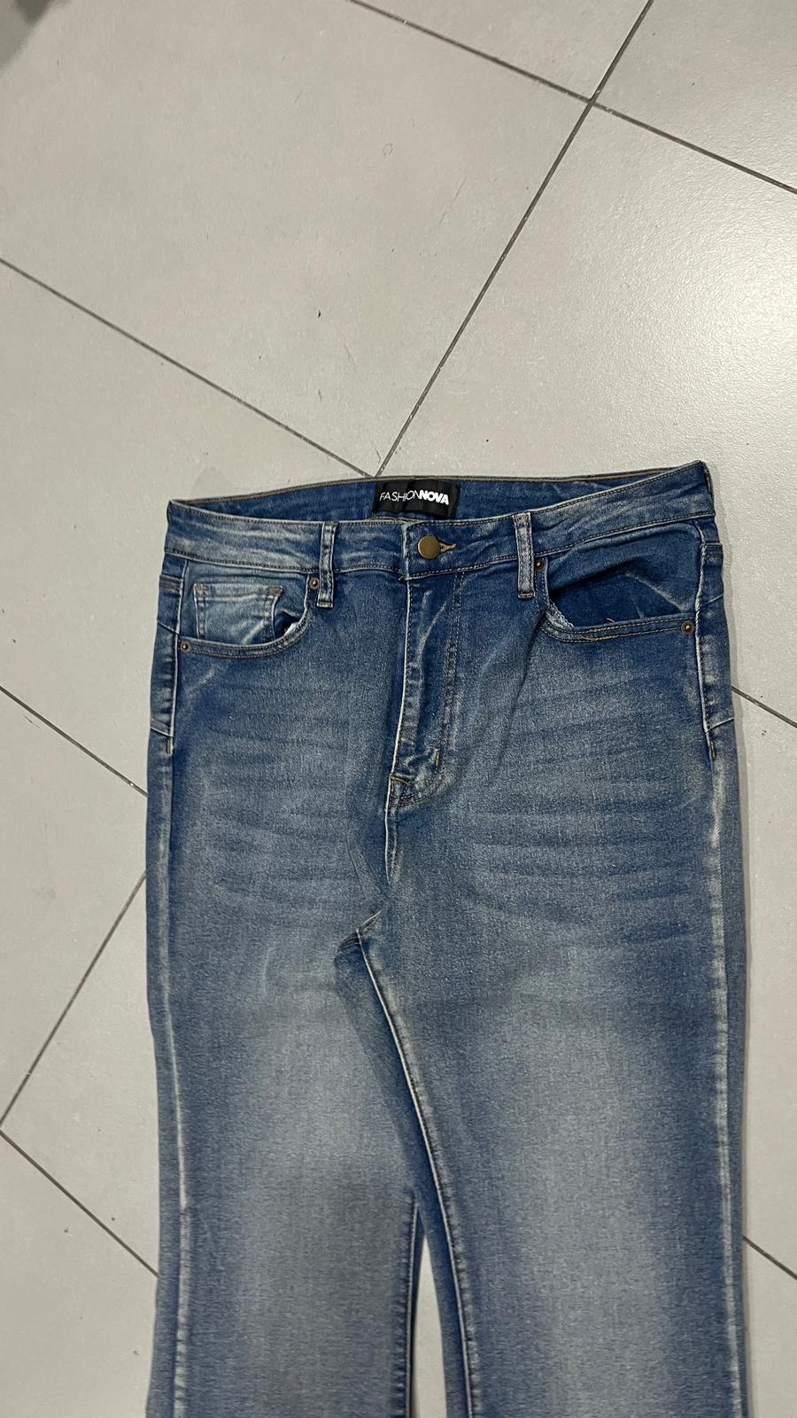 Denim Washed Jeans Bootcut  (S)