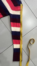 Maglioncino a righe scollo a V Lacoste  (XS)