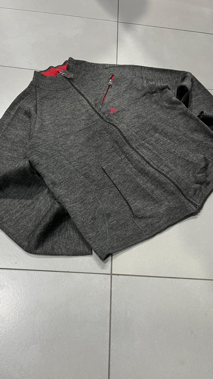 Felpa In Pile Adidas Zip  (L)