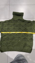 Maglione Vintage Lupetto Collo Alto  (XL)