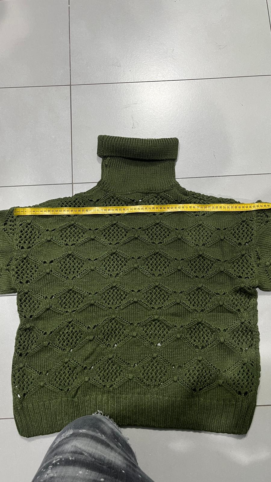 Maglione Vintage Lupetto Collo Alto  (XL)