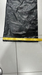 Denim Leather Jeans Bootcut Baggy Fit  (S)