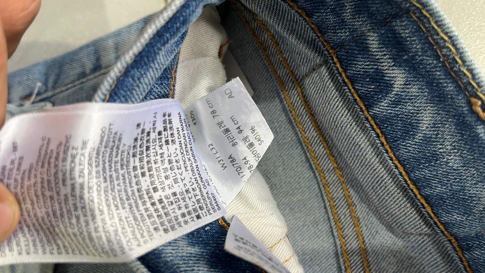 Denim Levis 502 Custom Double Straight  (M)