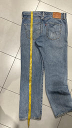 Denim Levis 501 Washed Straight Fit  (M)
