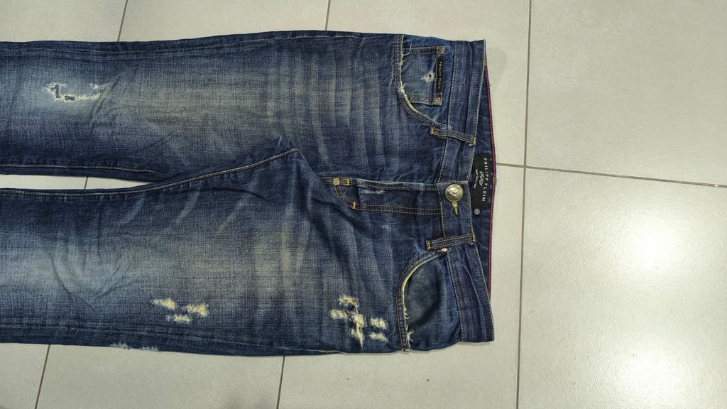 Denim Philipp Plein Embroidered Red  (M)