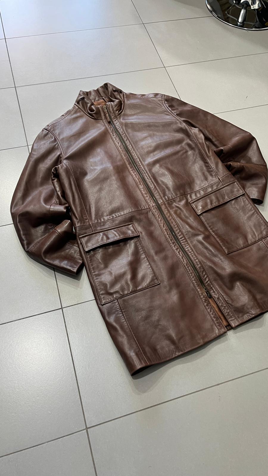 Capotto Lungo in Vera Pelle  (XL)