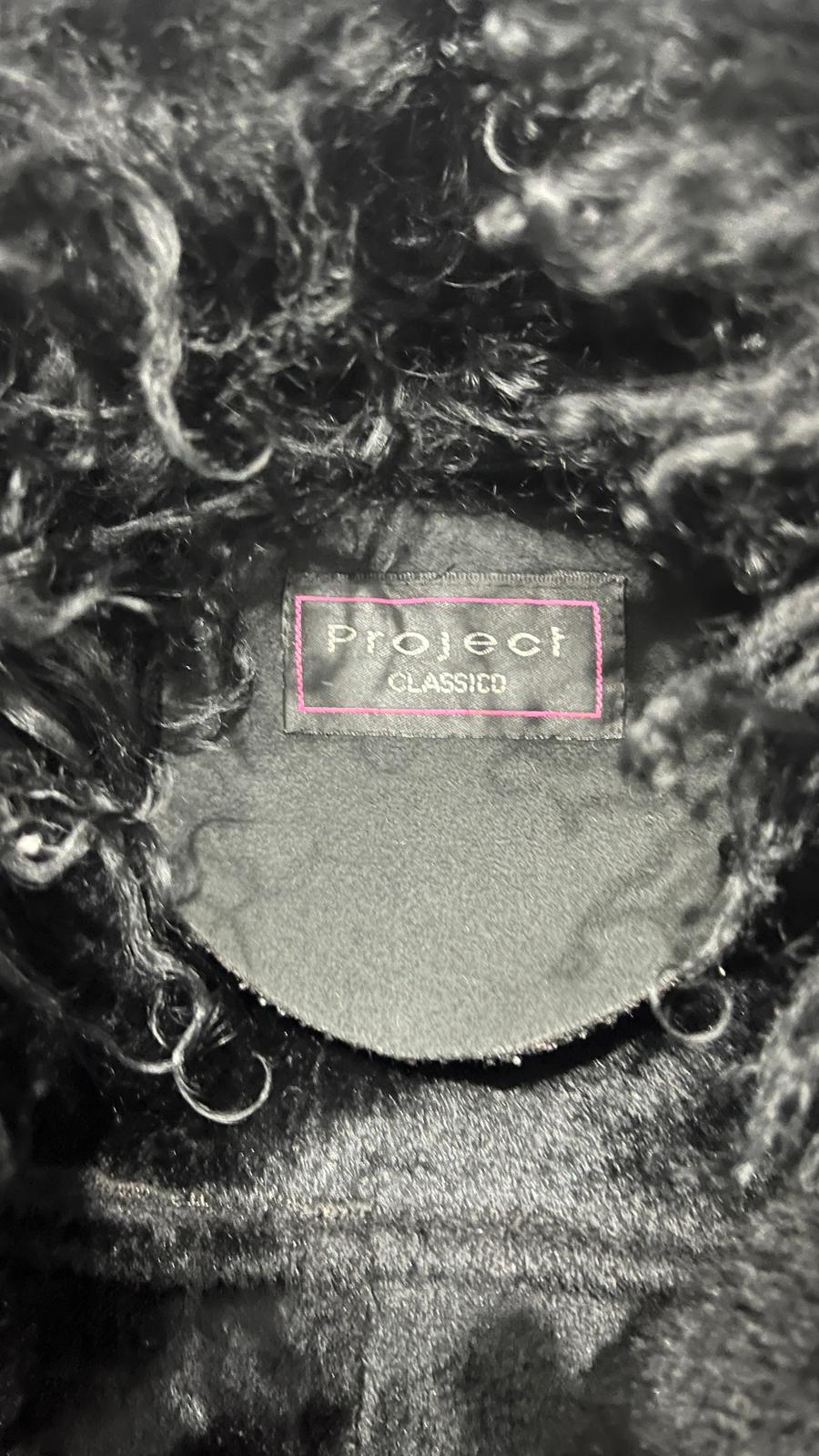 Cappotto Lungo con Pelliccia Pelle Scamosciata (M)