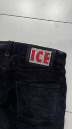 Pantalone in Velluto Silk Iceberg Straight Fit (XS)