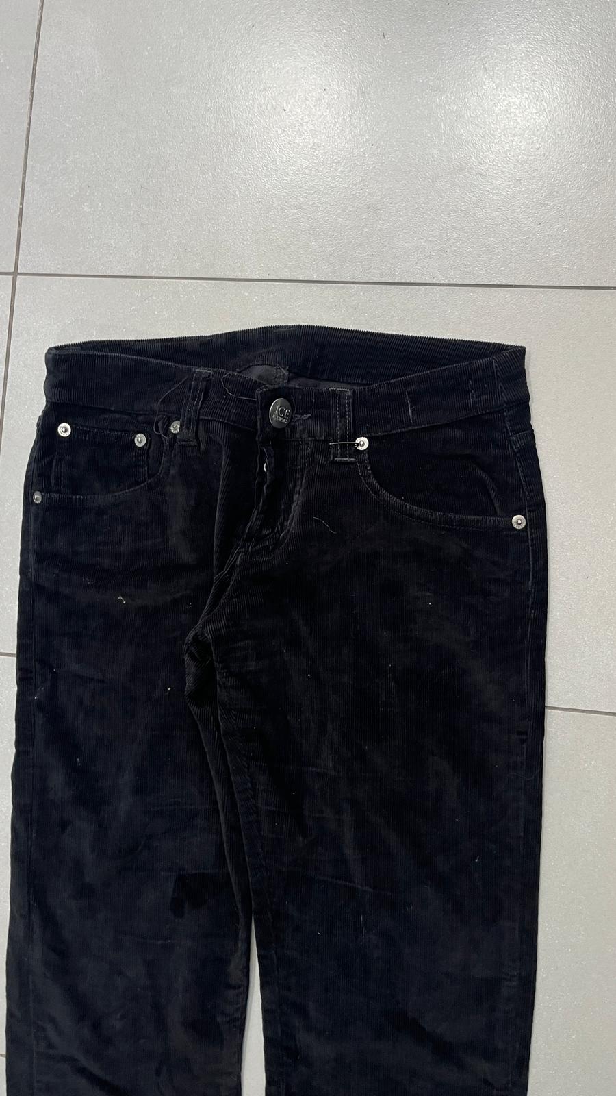 Pantalone in Velluto Silk Iceberg Straight Fit (XS)