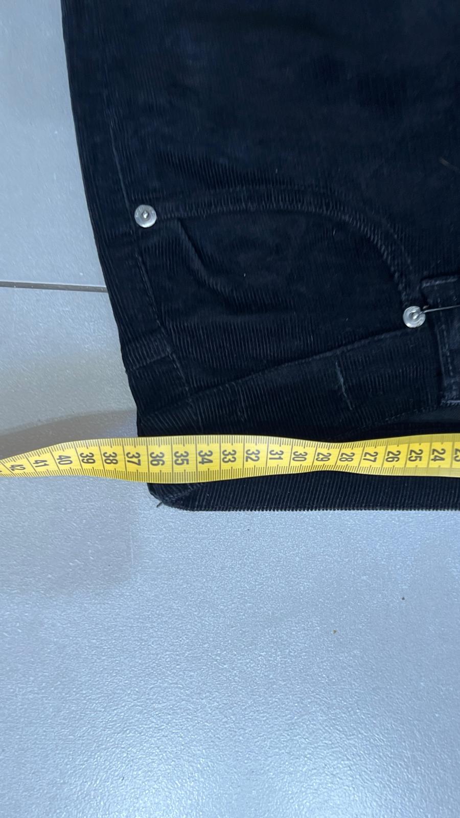 Pantalone in Velluto Silk Iceberg Straight Fit (XS)