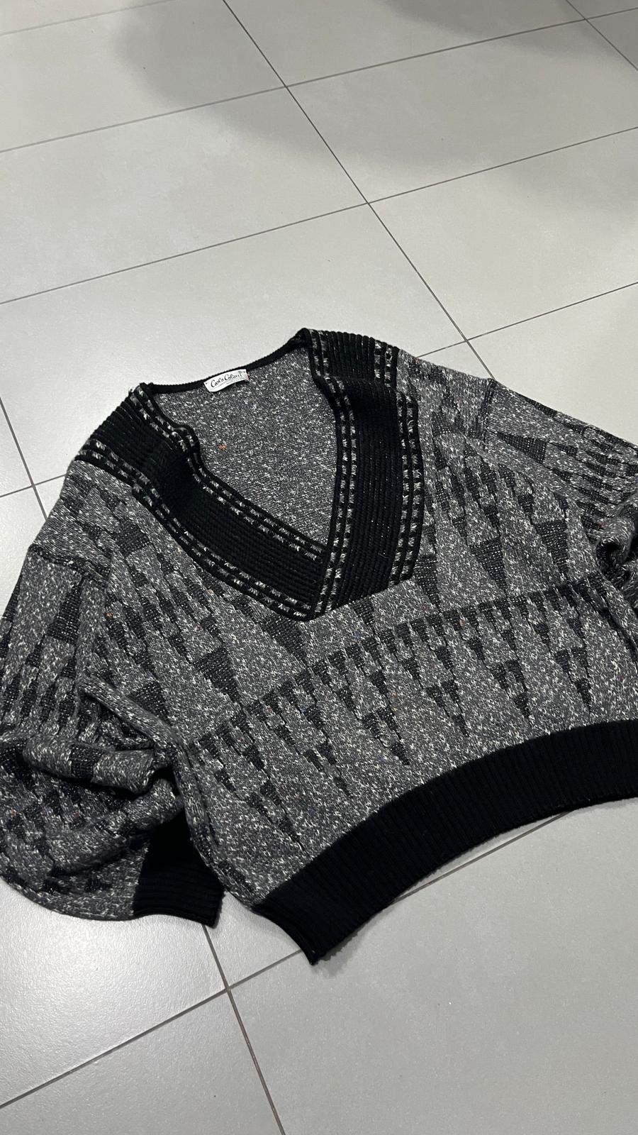 Maglione Scollo a V Carlo Colucci in Lana (XL)