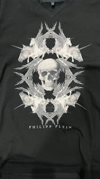 T-Shirt Philipp Plein Scollo a V Embroidered (XL)