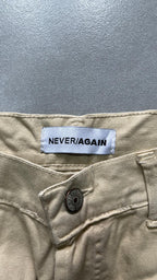 Denim Jeans Beige Baggy Fit Jeans (L)