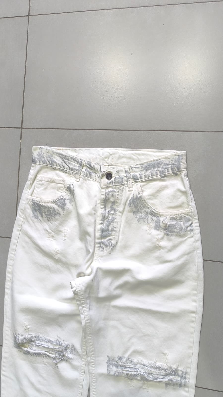 Denim Jeans Baggy Fit Silver Jeans (M)