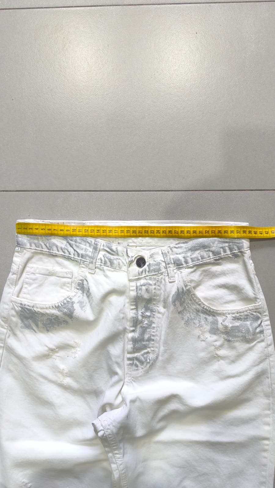 Denim Jeans Baggy Fit Silver Jeans (M)