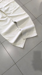 Denim Jeans White Baggy Fit (M)