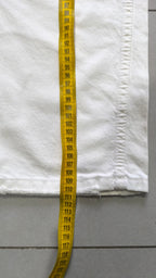 Denim Jeans White Baggy Fit (M)