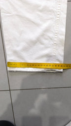 Denim Jeans White Baggy Fit (M)