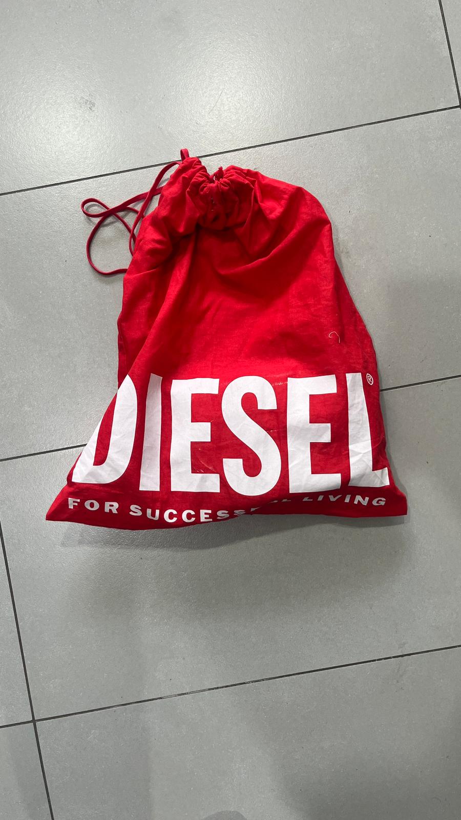 Borsa Diesel Silver da Donna 1DR in Pelle Specchiata color Argento